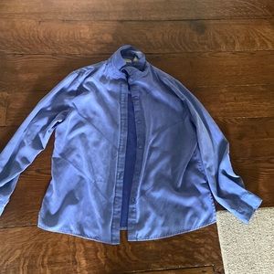 Blue long sleeve blouse